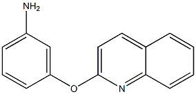 3-(quinolin-2-yloxy)aniline 结构式