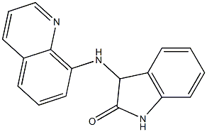 3-(quinolin-8-ylamino)-2,3-dihydro-1H-indol-2-one 结构式