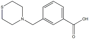 3-(thiomorpholin-4-ylmethyl)benzoic acid 结构式