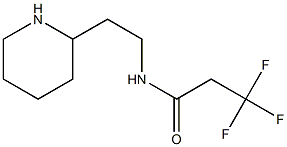 3,3,3-trifluoro-N-(2-piperidin-2-ylethyl)propanamide 结构式