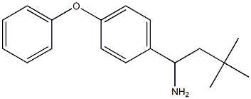 3,3-dimethyl-1-(4-phenoxyphenyl)butan-1-amine 结构式