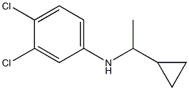 3,4-dichloro-N-(1-cyclopropylethyl)aniline 结构式