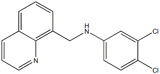 3,4-dichloro-N-(quinolin-8-ylmethyl)aniline 结构式