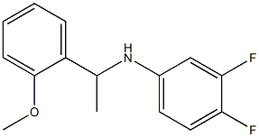 3,4-difluoro-N-[1-(2-methoxyphenyl)ethyl]aniline 结构式