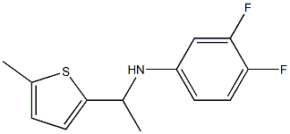 3,4-difluoro-N-[1-(5-methylthiophen-2-yl)ethyl]aniline 结构式