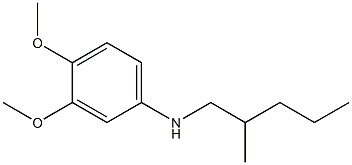 3,4-dimethoxy-N-(2-methylpentyl)aniline 结构式