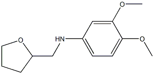 3,4-dimethoxy-N-(oxolan-2-ylmethyl)aniline 结构式