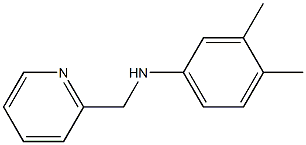 3,4-dimethyl-N-(pyridin-2-ylmethyl)aniline 结构式