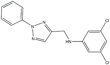 3,5-dichloro-N-[(2-phenyl-2H-1,2,3-triazol-4-yl)methyl]aniline 结构式