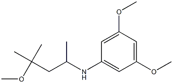 3,5-dimethoxy-N-(4-methoxy-4-methylpentan-2-yl)aniline 结构式