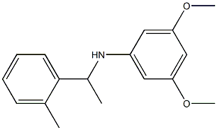 3,5-dimethoxy-N-[1-(2-methylphenyl)ethyl]aniline 结构式