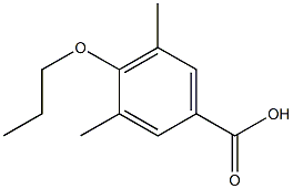 3,5-dimethyl-4-propoxybenzoic acid 结构式