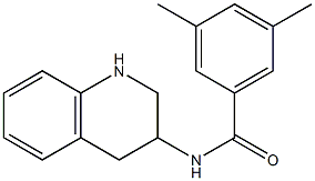 3,5-dimethyl-N-(1,2,3,4-tetrahydroquinolin-3-yl)benzamide 结构式