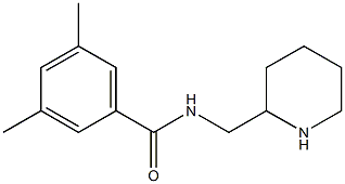 3,5-dimethyl-N-(piperidin-2-ylmethyl)benzamide 结构式