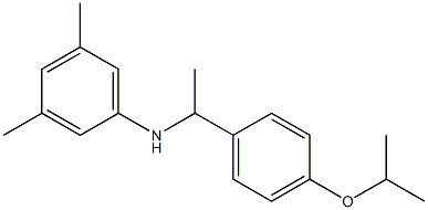 3,5-dimethyl-N-{1-[4-(propan-2-yloxy)phenyl]ethyl}aniline 结构式