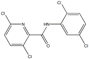 3,6-dichloro-N-(2,5-dichlorophenyl)pyridine-2-carboxamide 结构式