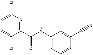 3,6-dichloro-N-(3-cyanophenyl)pyridine-2-carboxamide 结构式