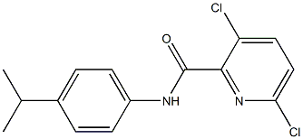 3,6-dichloro-N-[4-(propan-2-yl)phenyl]pyridine-2-carboxamide 结构式