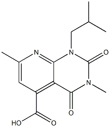 3,7-dimethyl-1-(2-methylpropyl)-2,4-dioxo-1H,2H,3H,4H-pyrido[2,3-d]pyrimidine-5-carboxylic acid 结构式