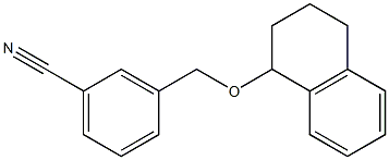 3-[(1,2,3,4-tetrahydronaphthalen-1-yloxy)methyl]benzonitrile 结构式