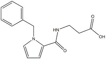 3-[(1-benzyl-1H-pyrrol-2-yl)formamido]propanoic acid 结构式