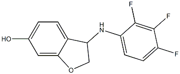 3-[(2,3,4-trifluorophenyl)amino]-2,3-dihydro-1-benzofuran-6-ol 结构式