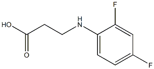 3-[(2,4-difluorophenyl)amino]propanoic acid 结构式