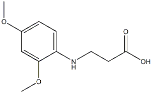 3-[(2,4-dimethoxyphenyl)amino]propanoic acid 结构式