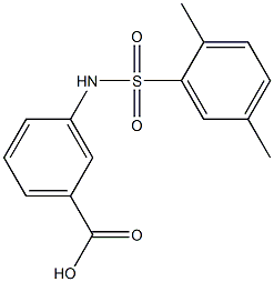 3-[(2,5-dimethylbenzene)sulfonamido]benzoic acid 结构式