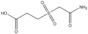 3-[(2-amino-2-oxoethyl)sulfonyl]propanoic acid 结构式