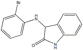 3-[(2-bromophenyl)amino]-2,3-dihydro-1H-indol-2-one 结构式