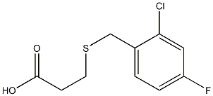3-[(2-chloro-4-fluorobenzyl)thio]propanoic acid 结构式