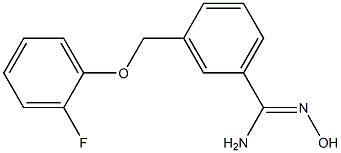3-[(2-fluorophenoxy)methyl]-N'-hydroxybenzenecarboximidamide 结构式