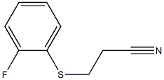 3-[(2-fluorophenyl)sulfanyl]propanenitrile 结构式