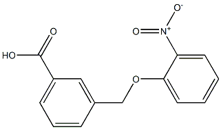 3-[(2-nitrophenoxy)methyl]benzoic acid 结构式