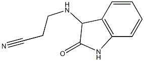 3-[(2-oxo-2,3-dihydro-1H-indol-3-yl)amino]propanenitrile 结构式