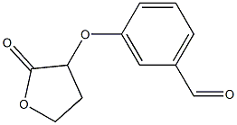 3-[(2-oxooxolan-3-yl)oxy]benzaldehyde 结构式