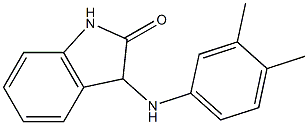 3-[(3,4-dimethylphenyl)amino]-2,3-dihydro-1H-indol-2-one 结构式