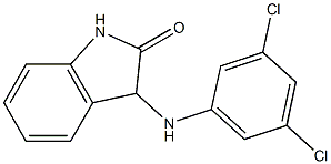 3-[(3,5-dichlorophenyl)amino]-2,3-dihydro-1H-indol-2-one 结构式