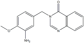 3-[(3-amino-4-methoxyphenyl)methyl]-3,4-dihydroquinazolin-4-one 结构式