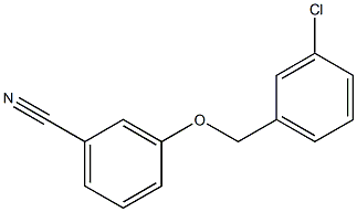 3-[(3-chlorophenyl)methoxy]benzonitrile 结构式