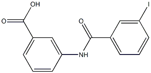 3-[(3-iodobenzene)amido]benzoic acid 结构式