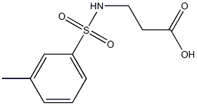 3-[(3-methylbenzene)sulfonamido]propanoic acid 结构式