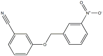 3-[(3-nitrobenzyl)oxy]benzonitrile 结构式