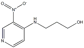 3-[(3-nitropyridin-4-yl)amino]propan-1-ol 结构式