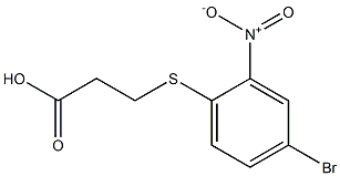 3-[(4-bromo-2-nitrophenyl)thio]propanoic acid 结构式