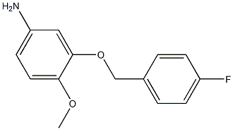 3-[(4-fluorobenzyl)oxy]-4-methoxyaniline 结构式