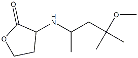 3-[(4-methoxy-4-methylpentan-2-yl)amino]oxolan-2-one 结构式