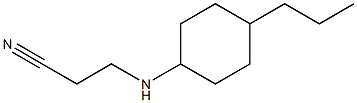 3-[(4-propylcyclohexyl)amino]propanenitrile 结构式