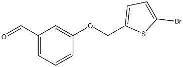 3-[(5-bromothien-2-yl)methoxy]benzaldehyde 结构式